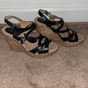B.O.C Cork Wedge Sandals